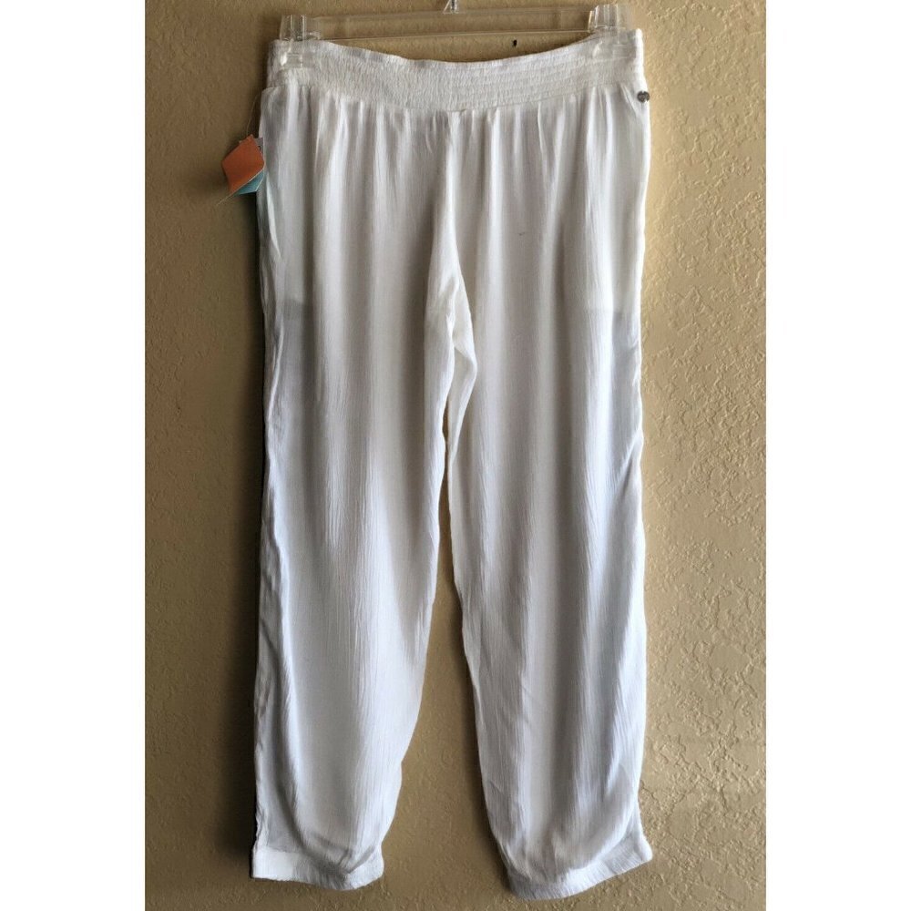 RipCurl Women's White Surfwear Oceana Embroidered Beach Pants GPAGF7 - Picture 7 of 11